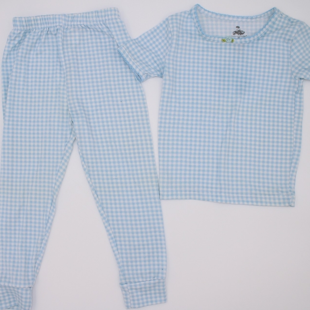 Tutu Couture Girls 4T Pajama Bundle 2 Sets Blue & White - Picture 3 of 6